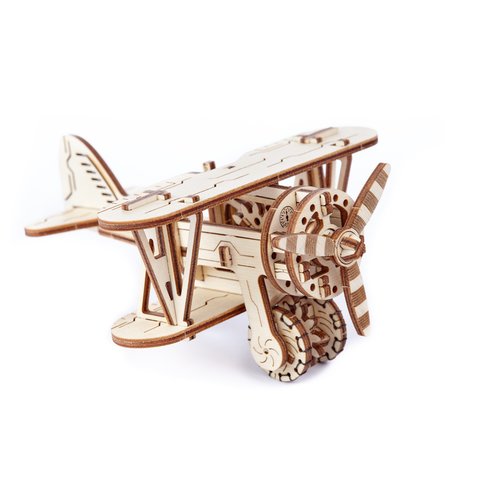 Механічний 3D-пазл Wooden.City Біплан Прев'ю 2