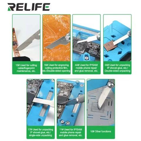 Набір скальпелів RELIFE RL-101B, 7 in 1 Прев'ю 6