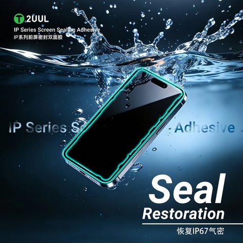Стикер дисплея 2UUL SA14P для Apple iPhone 14 Pro, 5 шт., adhesive Превью 4
