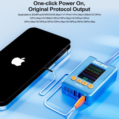 Cable de alimentación de prueba RELIFE XA4 Pro, iphone 8 - 17 Vista previa  1
