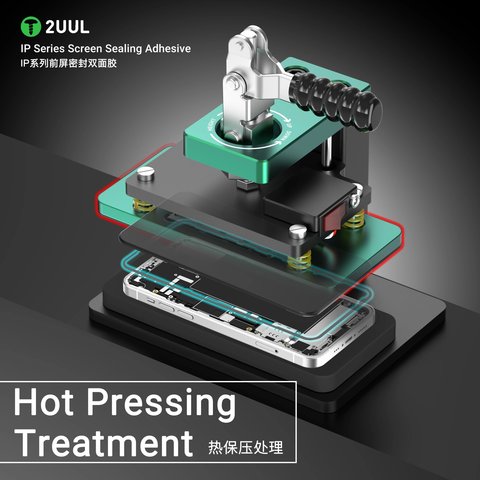 Etiqueta de pantalla 2UUL SA13P puede usarse con Apple iPhone 13 Pro, 5 uds., adhesive Vista previa  3