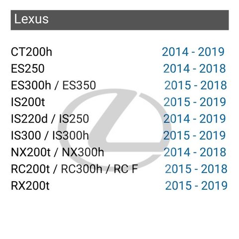 Sistema de control de cámaras RFCC para Lexus GEN8 13CY/15CY EU Vista previa  1