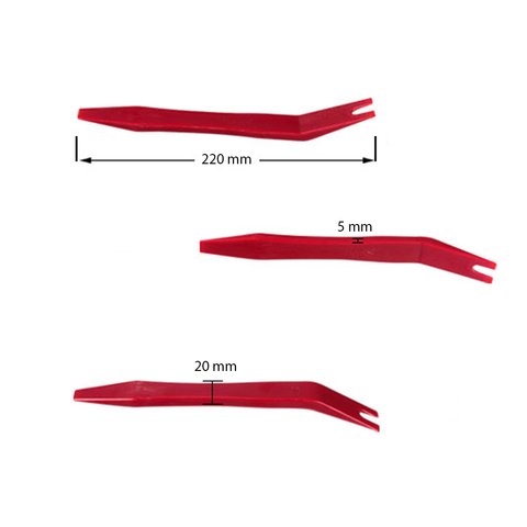 Car Trim Removal Tool with Angled "U" Notch Blade (Polyurethane, 220×20 mm) Preview 1