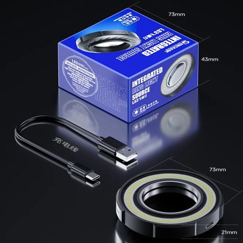 Iluminación para microscopio Mechanic LS3, diodo, 80 LED Vista previa  6