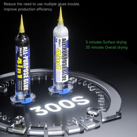 Клей Mechanic G7, поліуретановий, чорний, швидковисихаючий, для приклеювання задніх кришок, для дисплейних рамок, 30 мл Прев'ю 4