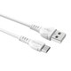 USB кабель Borofone BX51, USB тип-A, micro-USB тип-B, 100 см, 2 A, білий, #6931474743923 Прев'ю 1