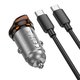 Автомобильное зарядное устройство Hoco NZ16A, черное, Power Delivery (PD), c кабелем USB тип-C к USB тип-C, 43 Вт, 2 порта, 12-24 B, #6942007644761 Превью 2