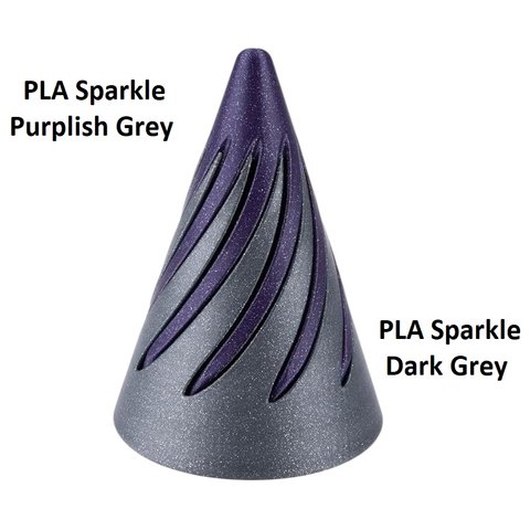 Филамент для 3D-принтера ELEGOO PLA Sparkle Purplish Grey, 1 кг Превью 2