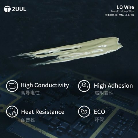 Токопроводящий лак 2UUL SC95, 2 г, silver conductive paint Превью 3