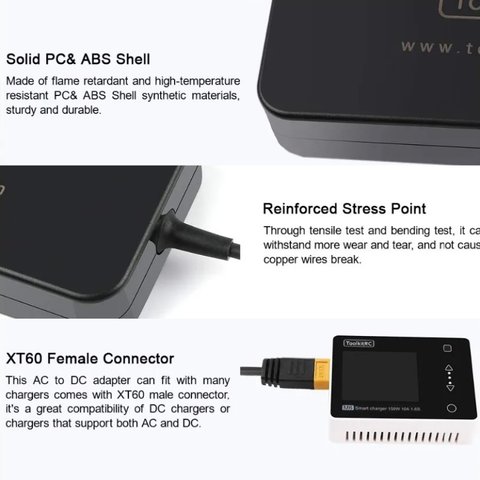 Блок питания ToolkitRC ADP200 200W Превью 3