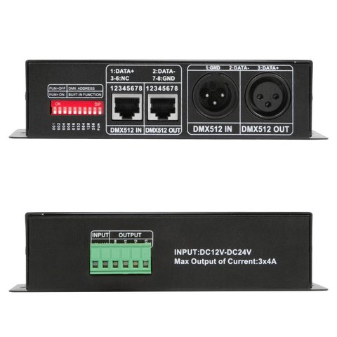 3-канальний декодер сигналу DMX512-стандарту H805DMX Прев'ю 1