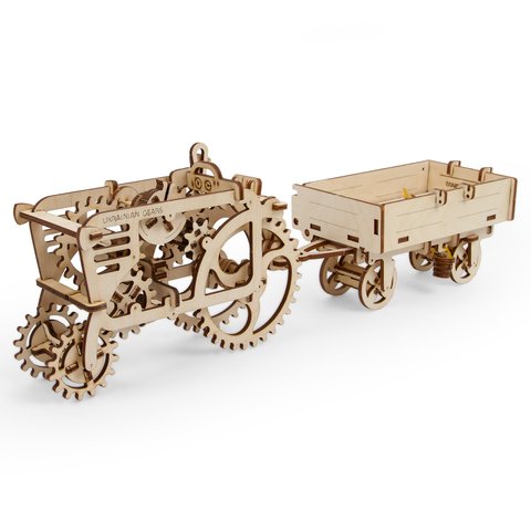 Механический 3D-пазл UGEARS Прицеп Превью 1